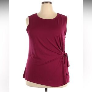 New Elle size xxl 2xl summer knotted sleeveless tank top